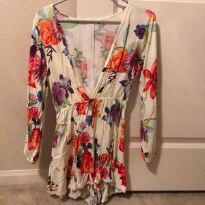 Cute floral romper